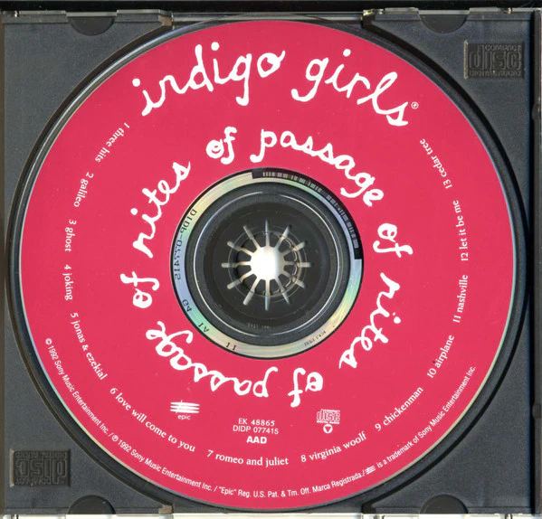 Indigo Girls - Rites Of Passage (CD, Album) - Image 3