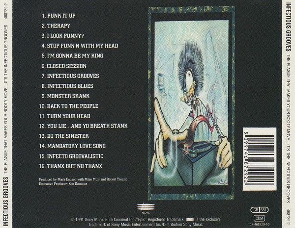 Infectious Grooves - The Plague That Makes Your Booty Move... It's The Infectious Grooves (CD, Album, RP) - Image 2