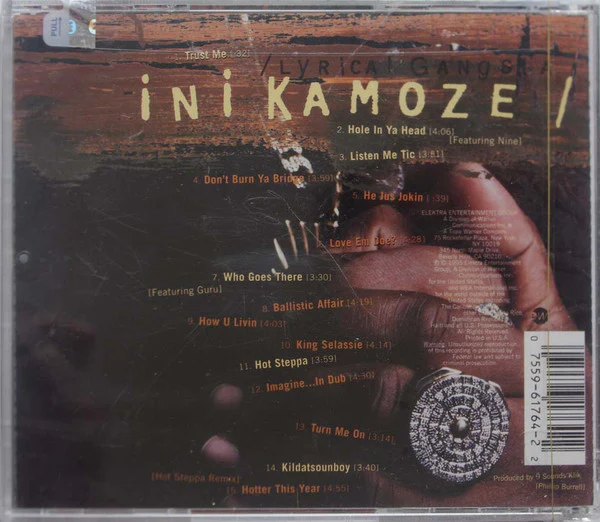 Ini Kamoze - Lyrical Gangsta (CD, Album) - Image 2