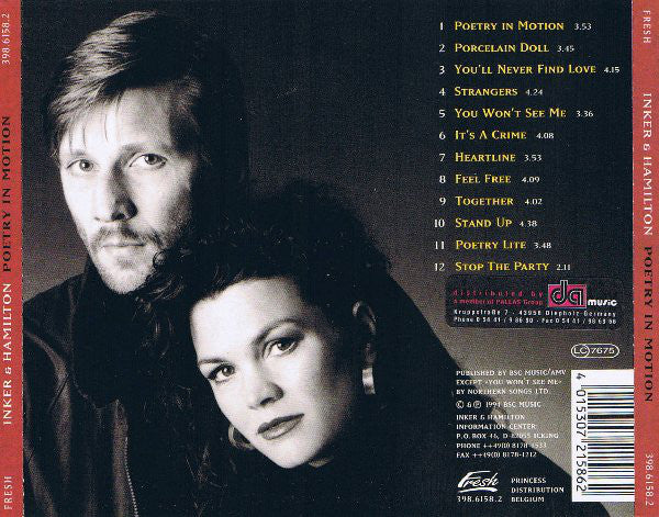 Inker & Hamilton - Poetry In Motion (CD, Album) - Image 2
