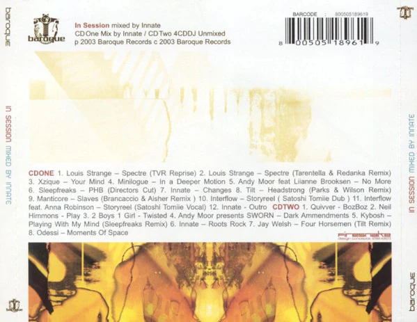 Innate - Baroque In Session (CD, Mixed + CD, Comp) - Image 2