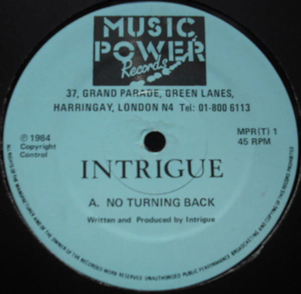 Intrigue (3) - No Turning Back / Call Of The Heart (12", Tur)