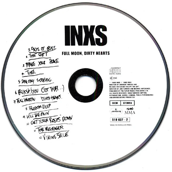 INXS - Full Moon, Dirty Hearts (CD, Album) - Image 3
