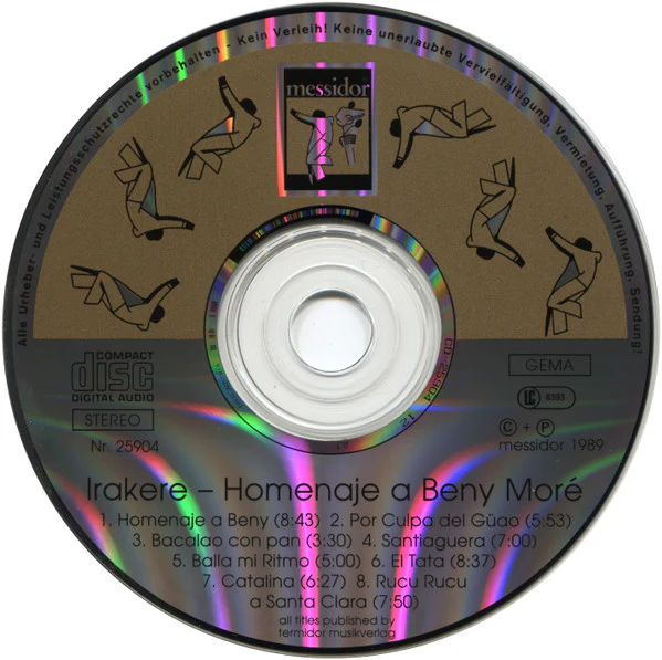 Irakere - Homenaje A Beny Moré (CD, Album, Bro) - Image 3