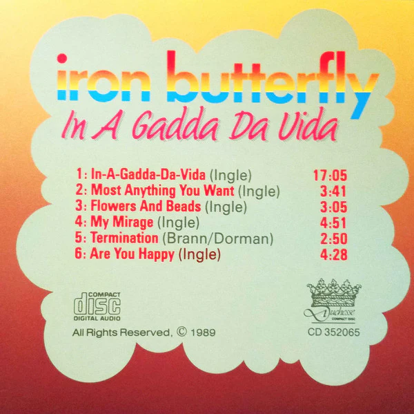 Iron Butterfly -  In A Gadda Da Vida  (CD, Album, RE) - Image 4
