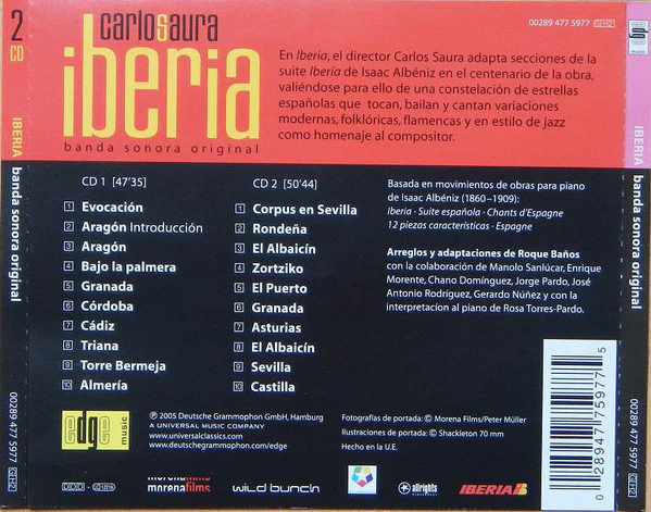 Isaac Albéniz - Iberia (Banda Sonora Original) (2xCD, Album) - Image 2