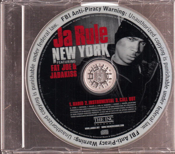 Ja Rule Featuring Fat Joe & Jadakiss - New York (CD, Single, Promo)