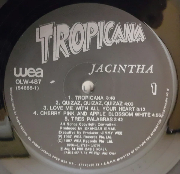 Jacintha - Tropicana (LP, Album) - Image 3