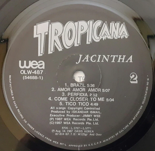 Jacintha - Tropicana (LP, Album) - Image 4