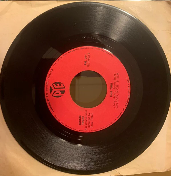 Jackie Trent - Love Is Me, Love Is You / This time (7", Single) - Image 2