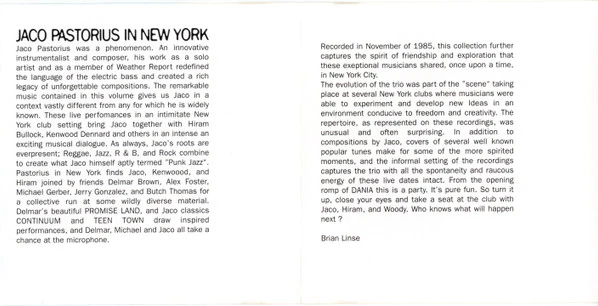 Jaco Pastorius - Jaco Pastorius In New York (2xCD, Album) - Image 5
