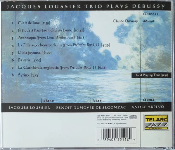 Jacques Loussier Trio - Plays Debussy (CD, Album) - Image 2