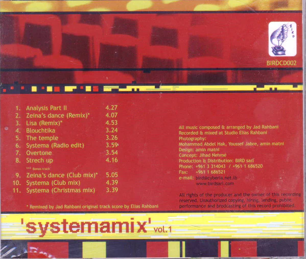 Jad Rahbani* - 'Systemamix' Vol.1 (CD, Album) - Image 2