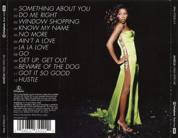 Jamelia - Walk With Me (CD, Album, Enh) - Image 2