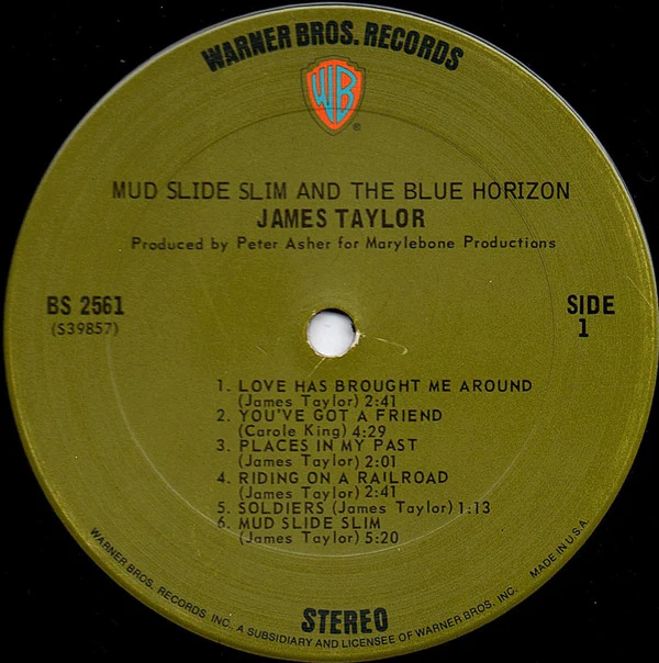 James Taylor (2) - Mud Slide Slim And The Blue Horizon (LP, Album, Gat) - Image 3