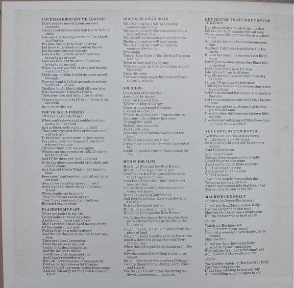 James Taylor (2) - Mud Slide Slim And The Blue Horizon (LP, Album, Gat) - Image 5