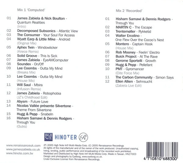 James Zabiela - Utilities (2xCD, Comp, Mixed) - Image 2