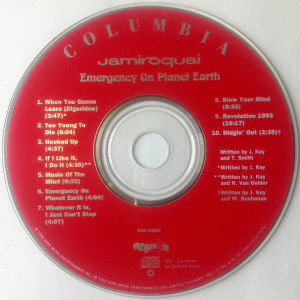 Jamiroquai - Emergency On Planet Earth (CD, Album, Club, CRC) - Image 3