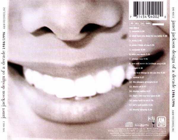 Janet Jackson - Design Of A Decade 1986/1996 (CD, Comp, RP) - Image 2