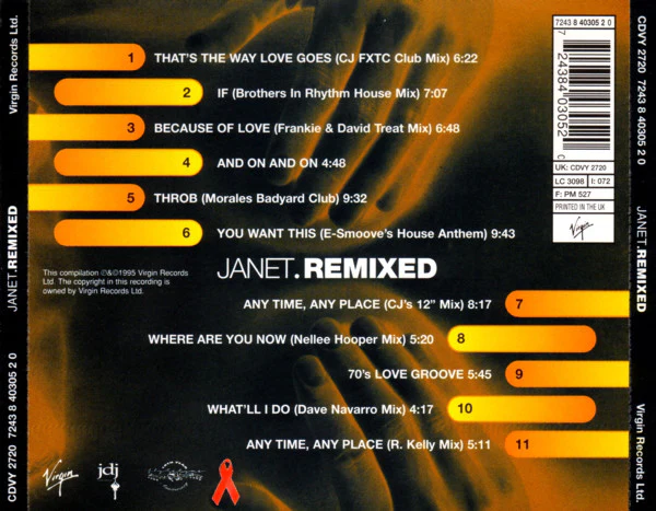 Janet* - Janet.Remixed (CD, Comp) - Image 3