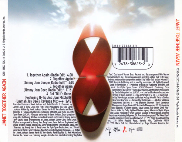 Janet* - Together Again (CD, Single) - Image 2