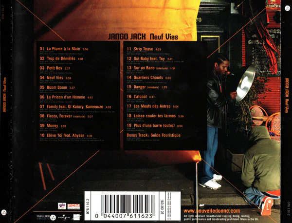 Jango Jack - Neuf Vies (CD, Album) - Image 2