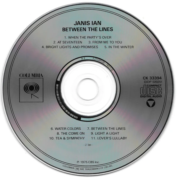 Janis Ian - Between The Lines (CD, Album, RE, RP) - Image 3