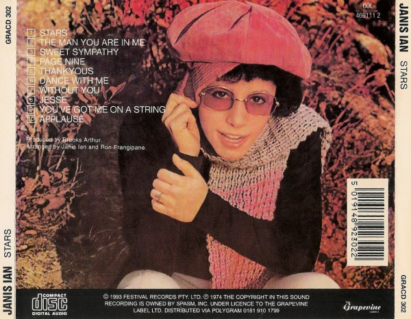 Janis Ian - Stars (CD, Album, RE) - Image 2