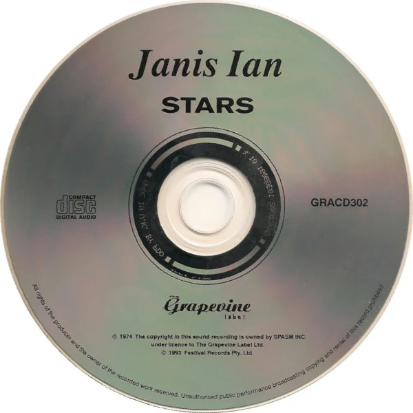 Janis Ian - Stars (CD, Album, RE) - Image 3