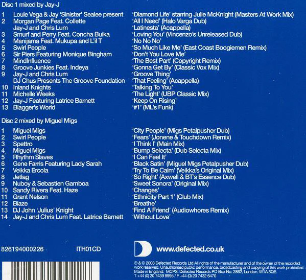 Jay-J & Miguel Migs - In The House (2xCD, Comp, Mixed) - Image 2