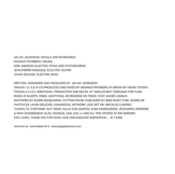 Jay-Jay Johanson - Rush (CD, Album, Copy Prot.) - Image 4
