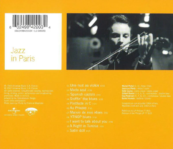 Jean-Luc Ponty - Jazz Long Playing (CD, Album, RE, RM) - Image 2