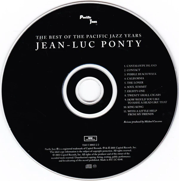 Jean-Luc Ponty - The Best Of The Pacific Jazz Years (CD, Comp) - Image 3