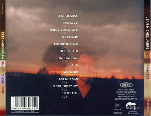 Jean Michel Jarre* - Metamorphoses (CD, Album) - Image 2