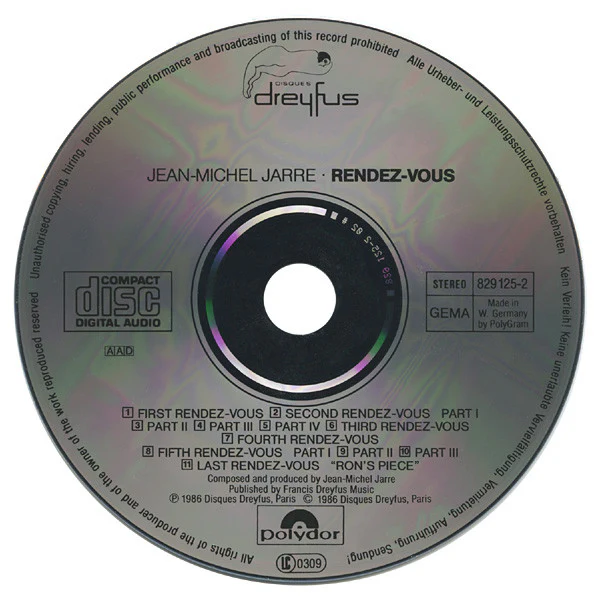 Jean Michel Jarre* - Rendez-Vous (CD, Album) - Image 3