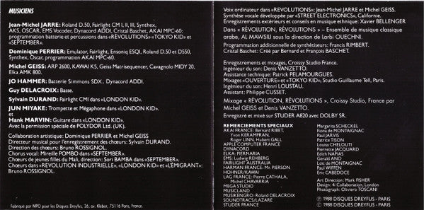 Jean-Michel Jarre - Revolutions (CD, Album, RE) - Image 2