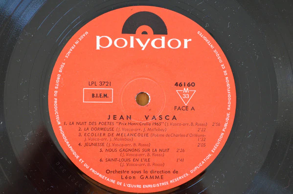 Jean Vasca - 12 Chansons Françaises (LP, Album) - Image 3