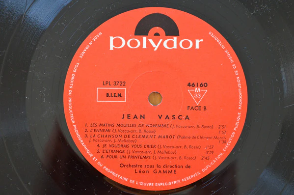 Jean Vasca - 12 Chansons Françaises (LP, Album) - Image 4