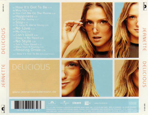 Jeanette* - Delicious (CD, Album, Enh) - Image 2