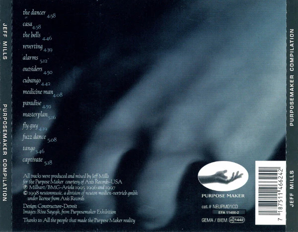 Jeff Mills - Purpose Maker Compilation (CD, Comp, RP) - Image 4