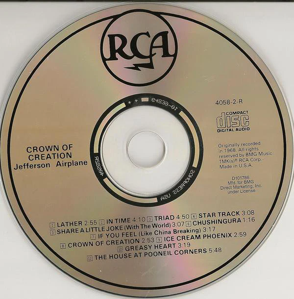 Jefferson Airplane - Crown Of Creation (CD, Album, Club, RE) - Image 3