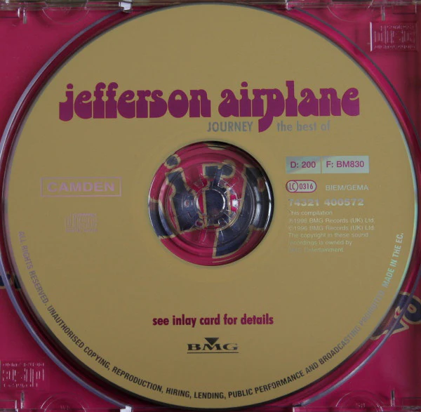 Jefferson Airplane - Journey...The Best Of (CD, Comp) - Image 3