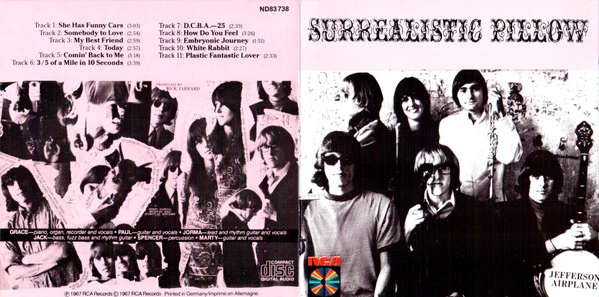 Jefferson Airplane - Surrealistic Pillow (CD, Album, RE) - Image 5