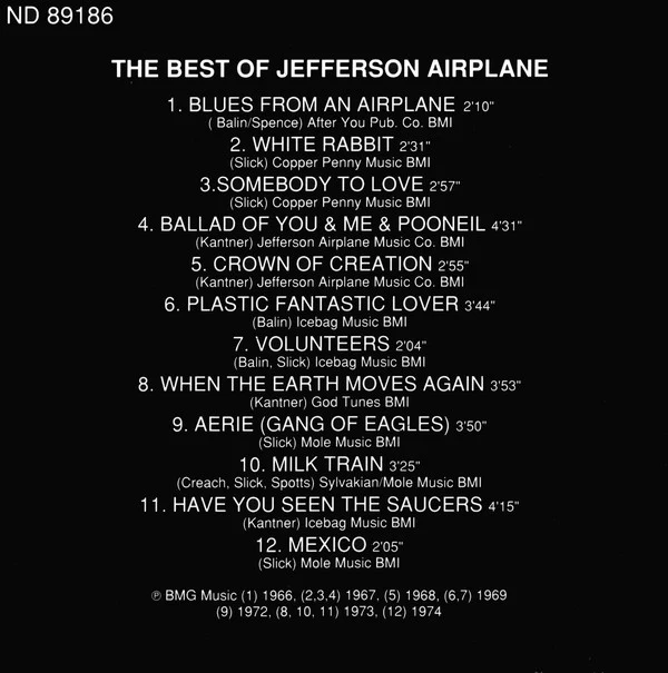 Jefferson Airplane - The Best Of (CD, Comp) - Image 5