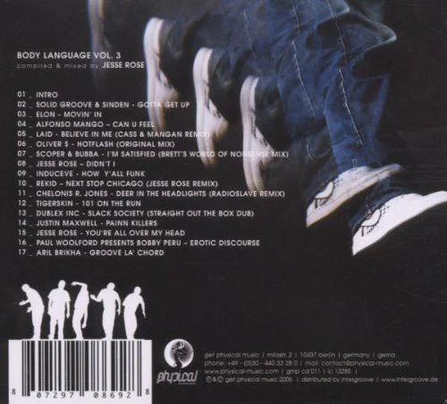 Jesse Rose - Body Language Vol. III (CD, Comp, Mixed) - Image 2