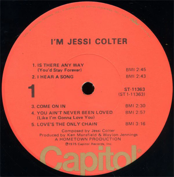 Jessi Colter - I'm Jessi Colter (LP, Album, Los) - Image 3