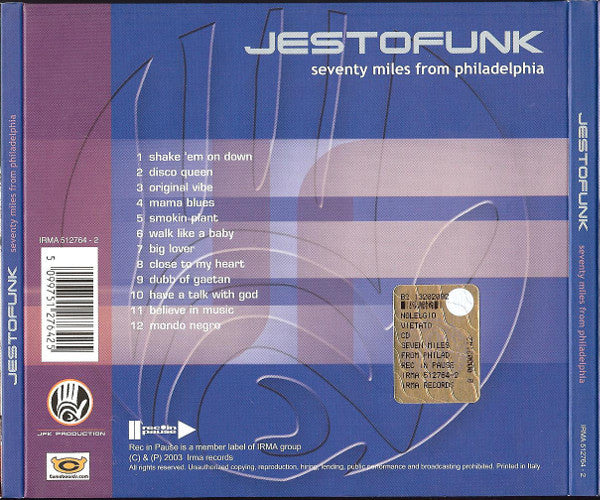 Jestofunk - Seventy Miles From Philadelphia (CD, Album, Dig) - Image 2