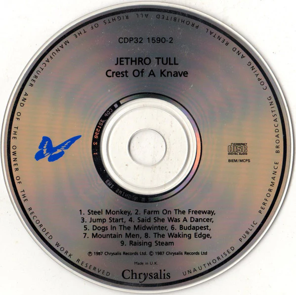 Jethro Tull - Crest Of A Knave (CD, Album, RP) - Image 3
