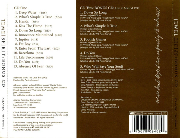 Jewel - Spirit (CD, Album + CD + Ltd) - Image 2