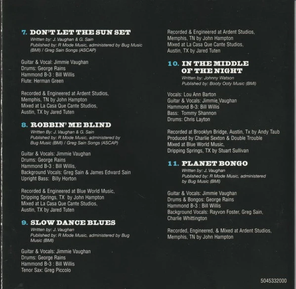 Jimmie Vaughan - Do You Get The Blues (CD, Album) - Image 4